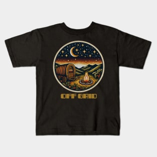 Off grid nomad wagon Kids T-Shirt